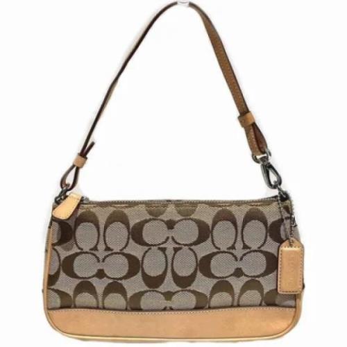 Coach Pre-owned Pre-owned Canvas handvskor Brown, Dam