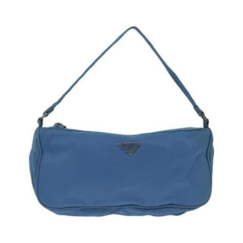 Prada Vintage Pre-owned Nylon hem-och-kontorstillbehr Blue, Dam