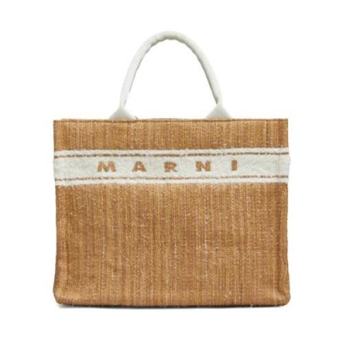 Marni Brun Raffia East/West Toteväska Brown, Dam