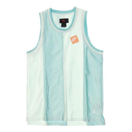 Jordan Basketball Tank Top med Asymmetrisk Hem Green, Herr