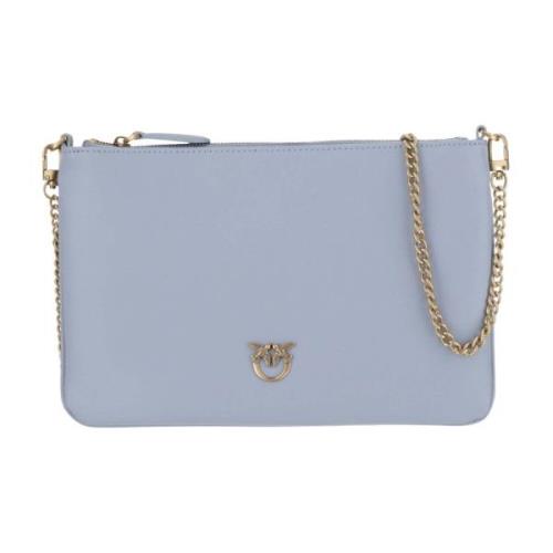 Pinko Love Birds Clutch med Diamond Cut Blue, Dam