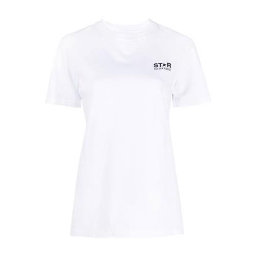 Golden Goose Vit Logo Print T-shirt White, Dam