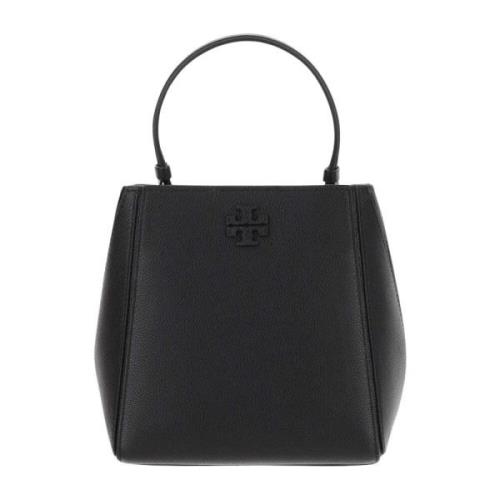 Tory Burch Elegant Läder Axelväska Black, Dam