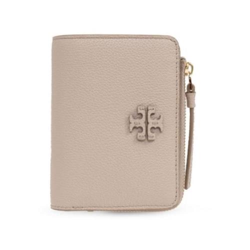 Tory Burch Bi-Fold Plånböcker McGraw Stil Beige, Dam