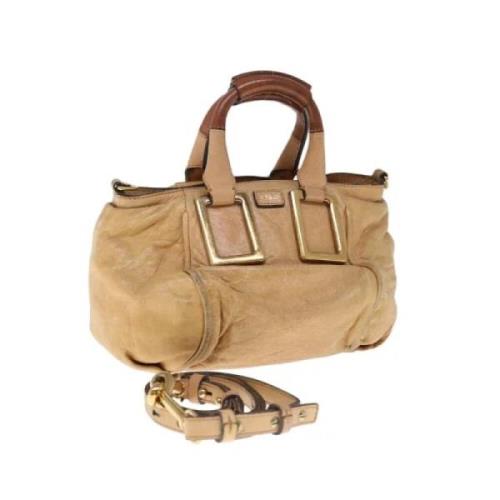 Chloé Pre-owned Pre-owned Laeder axelremsvskor Beige, Dam