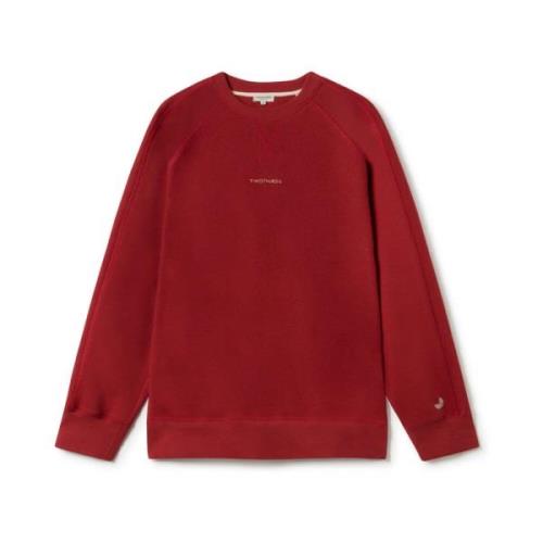 Twothirds Eco Raglan Sweatshirt Red, Herr