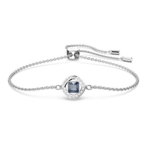 Swarovski Änglakvadrat Blå Kristallarmband Gray, Dam