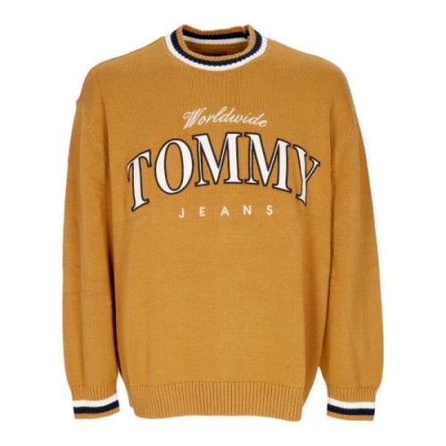 Tommy Hilfiger Avslappnad Varsity Tröja Alkemi Gul Yellow, Herr