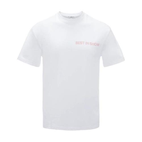 JW Anderson Grafisk Tryck T-shirt White, Herr