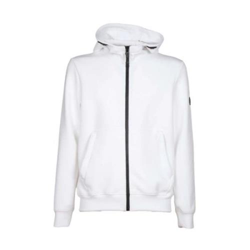 People of Shibuya Elegant vit Tech Fabric Hoodie White, Herr