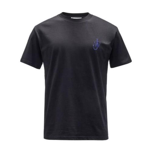 JW Anderson Ekologisk Bomull Grafiskt Tryck T-shirt Black, Herr