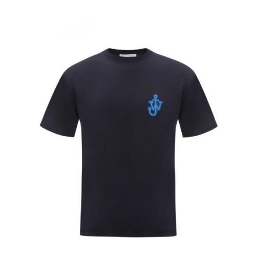 JW Anderson Marinblå Logo T-shirt Blue, Herr