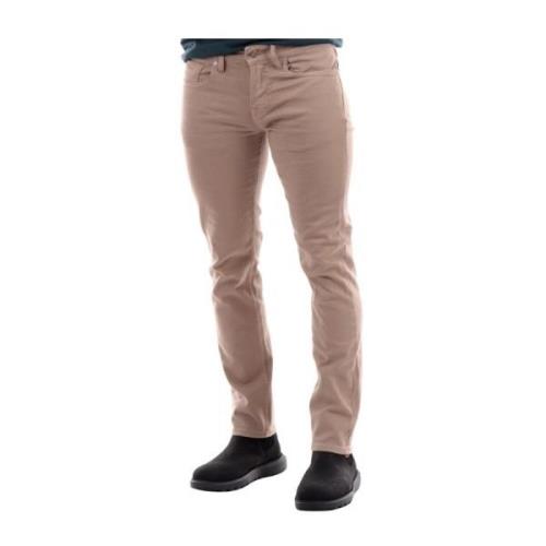 Guess Slim Fit Beige Byxor Beige, Herr