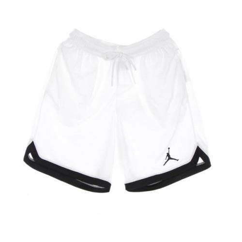 Jordan Air Knit Basketboll Shorts Vit/Svart White, Herr