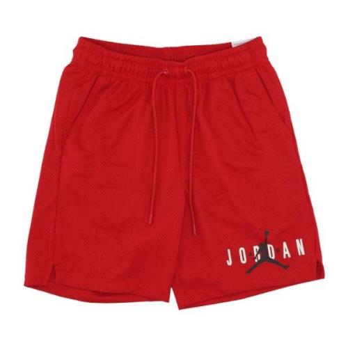 Jordan Mesh Basketball Shorts Essential Graphic Red, Herr