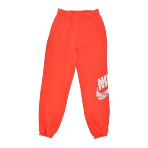 Nike Dance Fleece Oversized Träningsbyxor Red, Dam