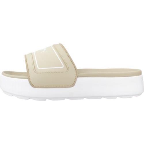 Puma Karmen Slide Sandaler Beige, Herr