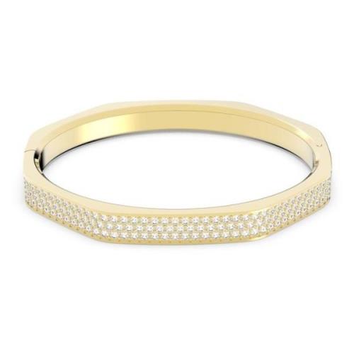 Swarovski Oktagon Vit Guld Armband Yellow, Dam