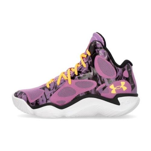 Under Armour Hög Topp Basket Sko Lila Multicolor, Herr