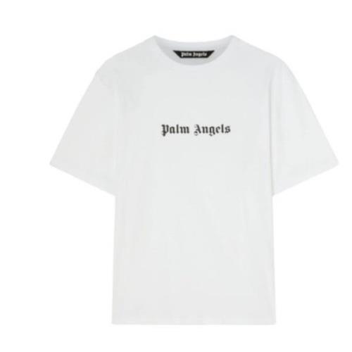 Palm Angels Vita T-shirts och Polos White, Herr