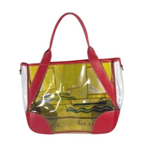 Prada Vintage Pre-owned Tyg prada-vskor Red, Dam