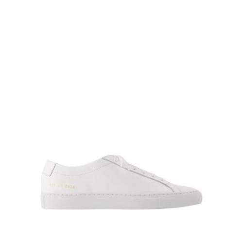 Common Projects Vita Läder Låga Sneakers White, Herr