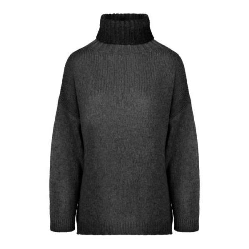 BomBoogie Mysig Mohair Blend Sweater Black, Dam