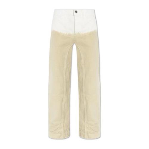 Jil Sander Jeans med ombre-effekt Beige, Dam