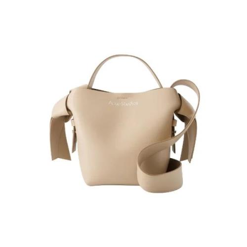 Acne Studios Pre-owned Pre-owned Laeder crossbodyvskor Beige, Dam