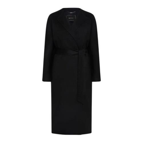 Kiton Elegant Cashmere Double Cloth Coat Black, Dam