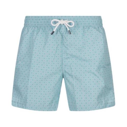 Fedeli Turkos Elefant Blomma Badshorts Green, Herr