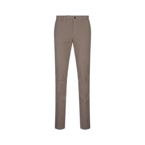 Incotex Slim Fit Doeskin Byxor Grå Gray, Herr