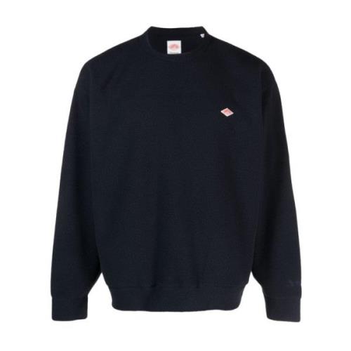 Danton Blå Crew Neck Sweatshirt med Polartec™ Finish Blue, Herr