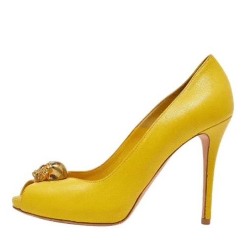 Alexander McQueen Pre-owned Pre-owned Laeder klackskor Yellow, Dam