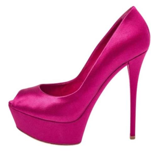 Casadei Pre-owned Pre-owned Satin klackskor Pink, Dam