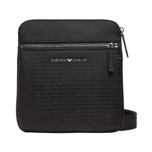 Emporio Armani Stilren Crossbody Väska Black, Herr