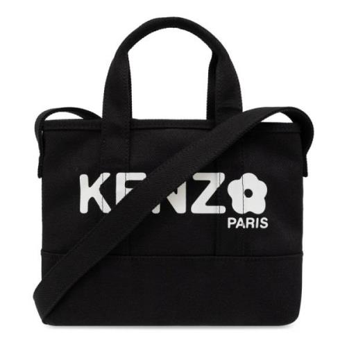 Kenzo Svart Utility Toteväska med Boke Flower 2.0 Logo Black, Herr