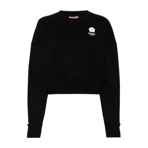 Kenzo Broderad Svart Sweatshirt Boke 2.0 Black, Dam