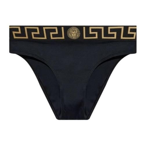 Versace Svart Hav Badkläder Högskuren Black, Dam