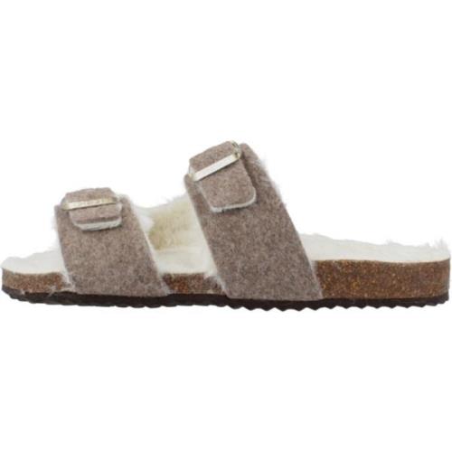 Geox Brionia Sliders Beige, Dam