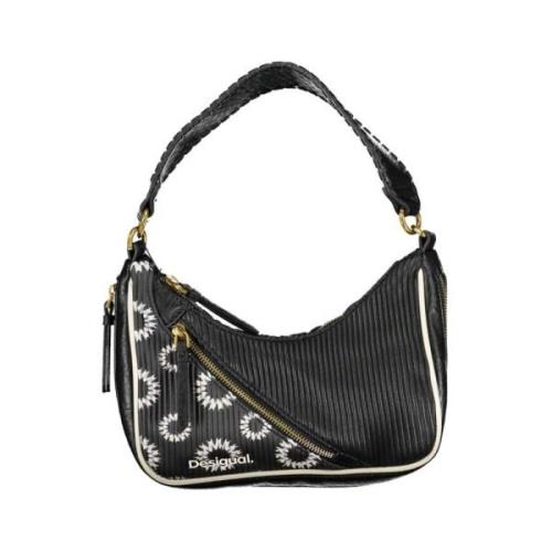 Desigual Svart Polyeten Skuldväska Black, Dam