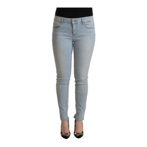 Liu Jo Mid Waist Skinny Denim i ljusblå Blue, Dam