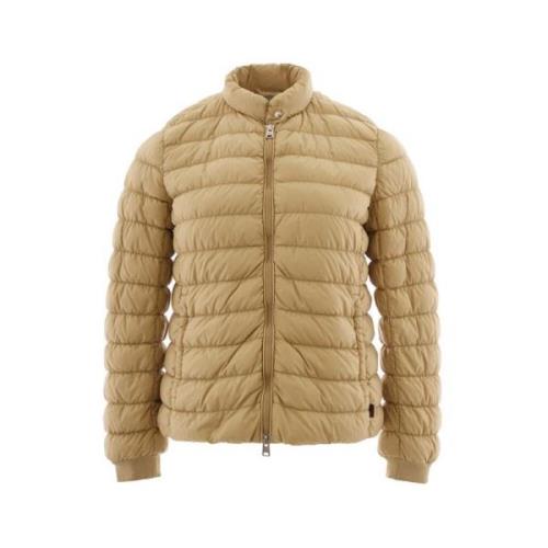 Woolrich Beige Designer Jacka Beige, Dam