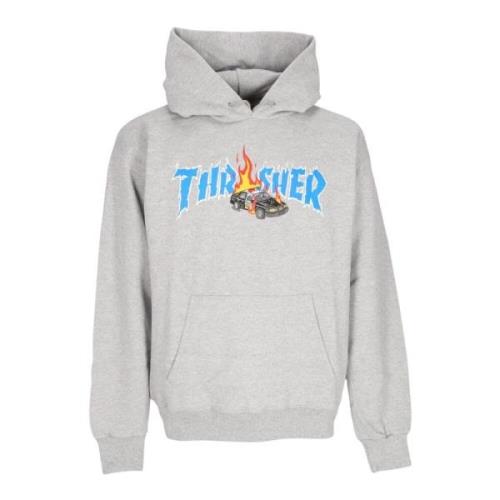 Thrasher Grå Cop Car Hoodie Långärmad Sweatshirt Gray, Herr