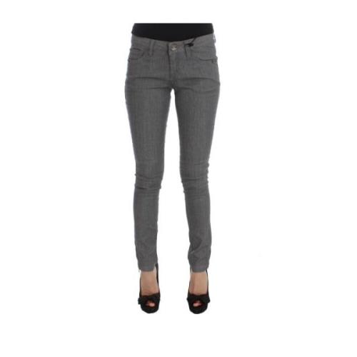 Costume National Gr Slim-Fit Designer Jeans Gray, Dam