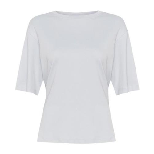 Karen by Simonsen Feminin Tee Top Pearl Blue Blue, Dam