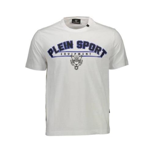 Plein Sport Elegant Rund Hals T-shirt White, Herr