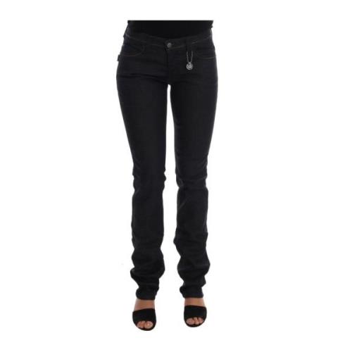 Costume National Mörkblå Super Slim Fit Jeans Blue, Dam