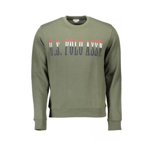 U.s. Polo Assn. Grön Bomull Crewneck Sweatshirt Green, Herr