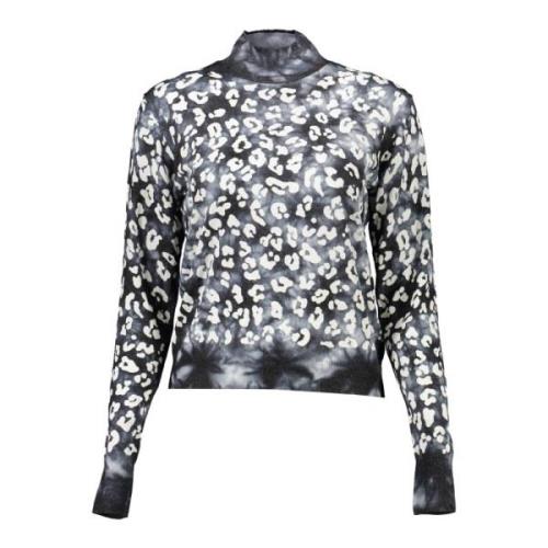 Desigual Elegant långärmad rullkrage tröja Black, Dam